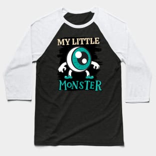 My Little Eye Monster Funny cute Scary ghost Halloween cute scary little ghost Baseball T-Shirt